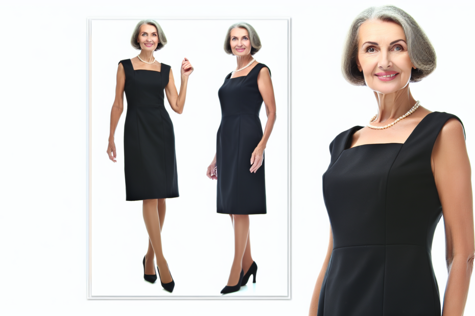 black dress for over 50