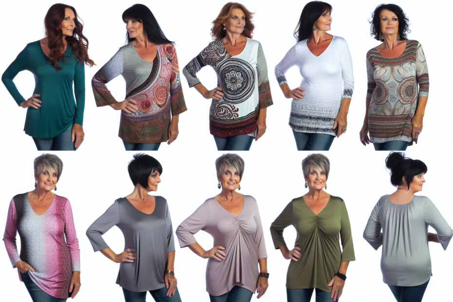 tunic tops for women over 50