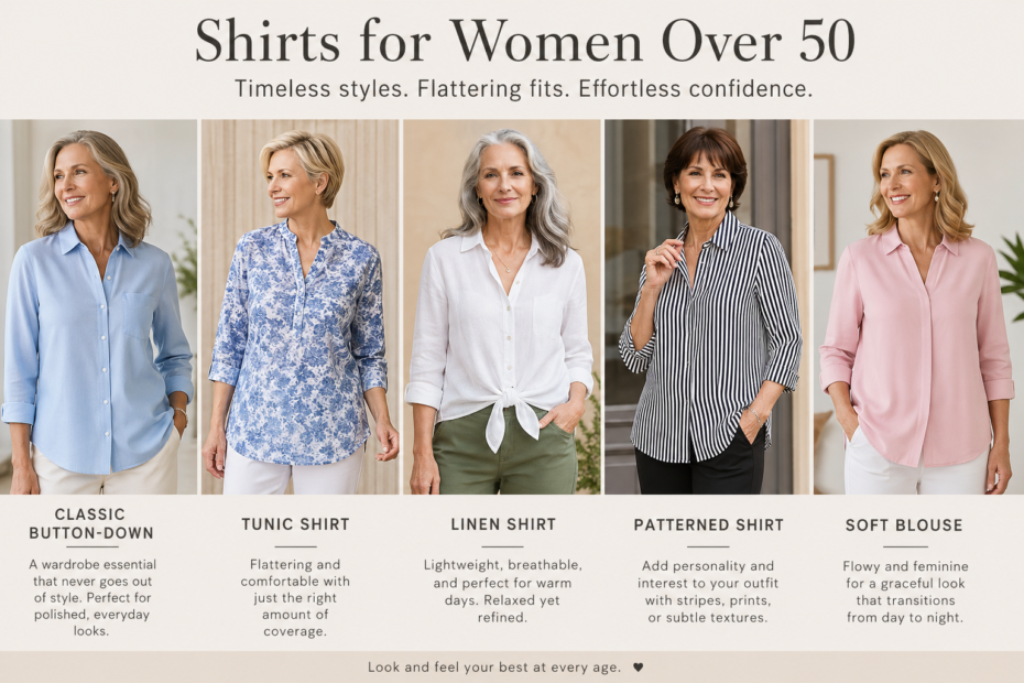 shirts for women over 50