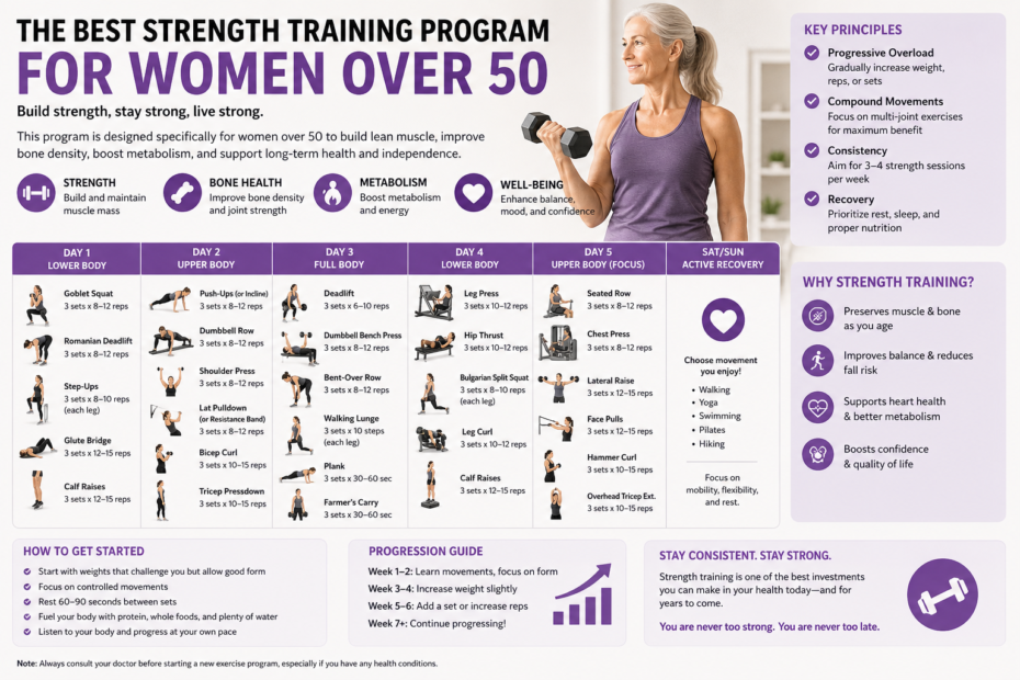 best strength training program for women over 50