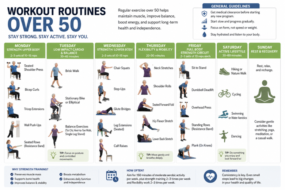 workout routines over 50