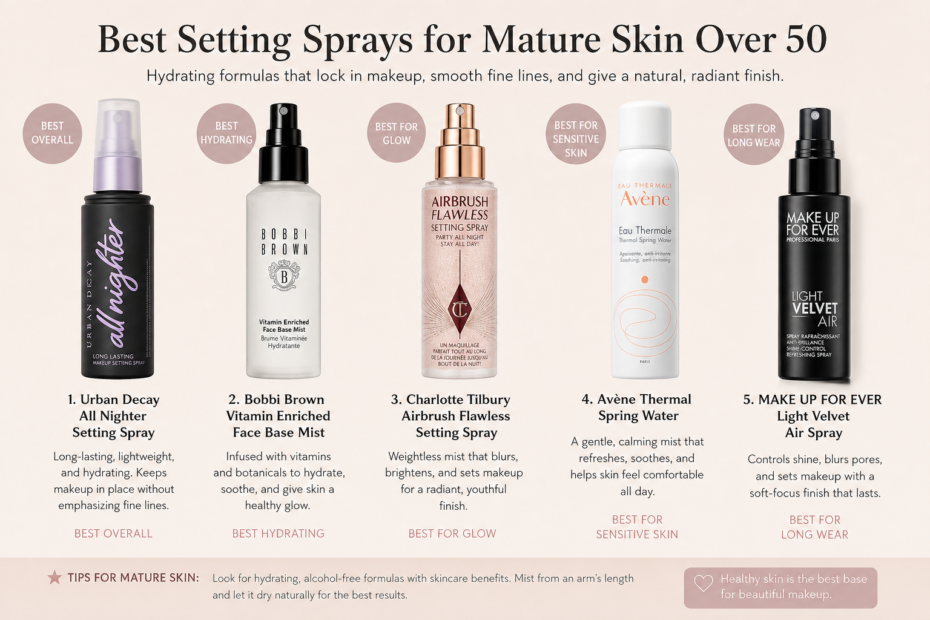 best setting spray for mature skin over 50