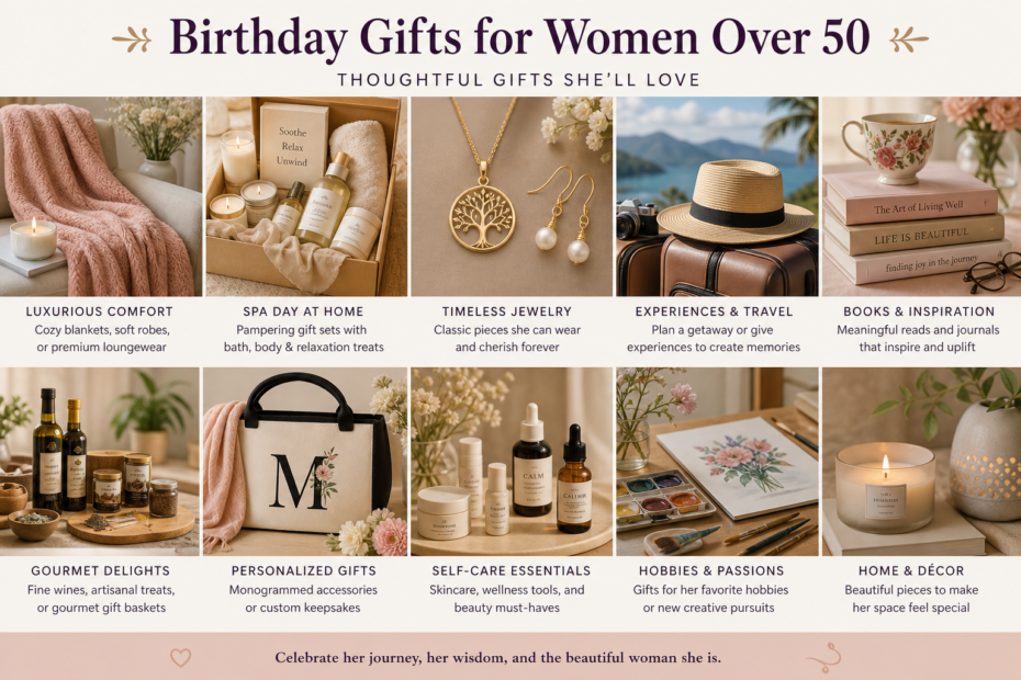 birthday gifts women over 50