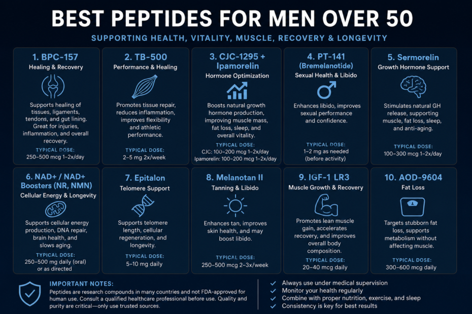 best peptides for men over 50