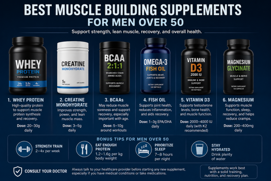 best muscle building supplements for men over 50
