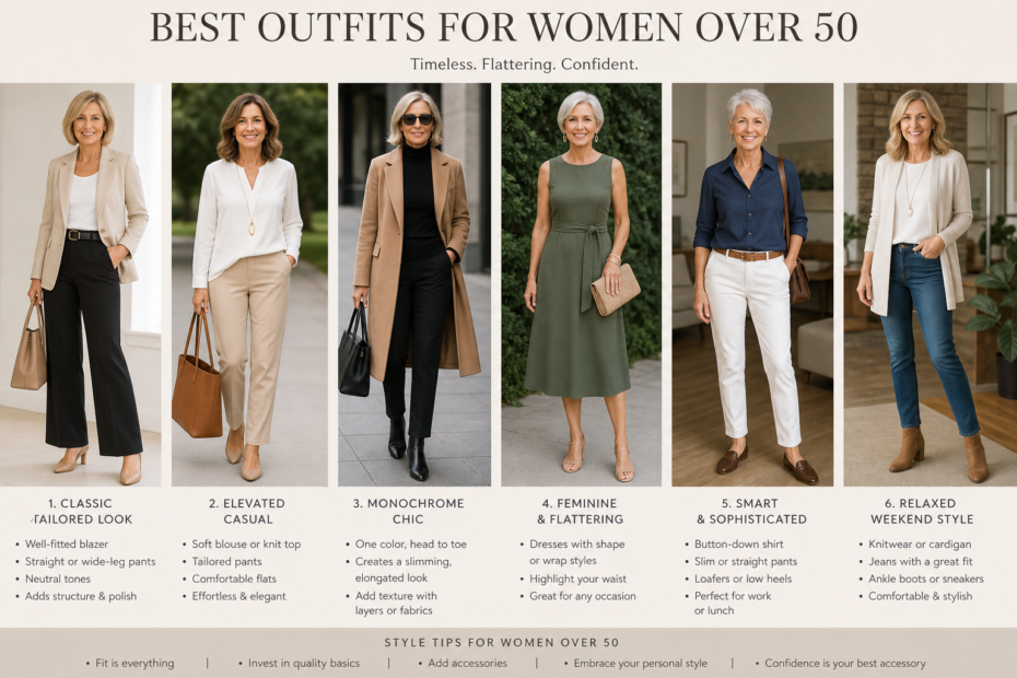 best outfits for women over 50