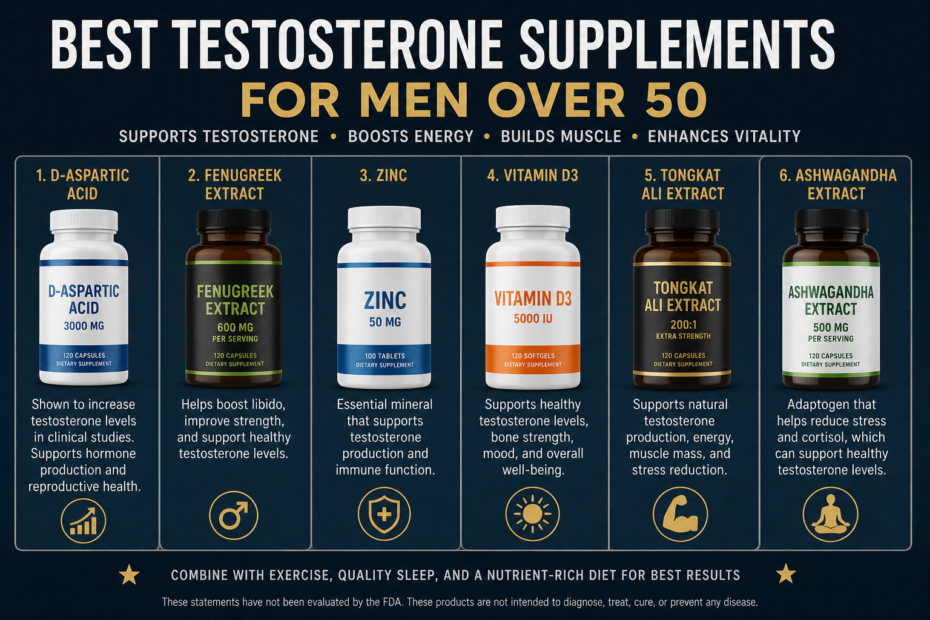best testosterone supplements for men over 50