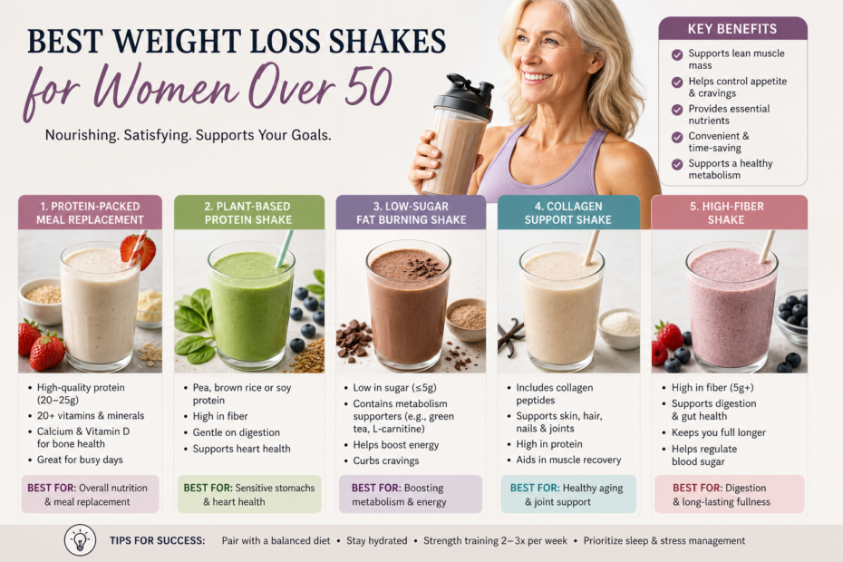 best weight loss shakes for women over 50