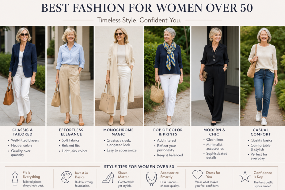 best fashion for women over 50