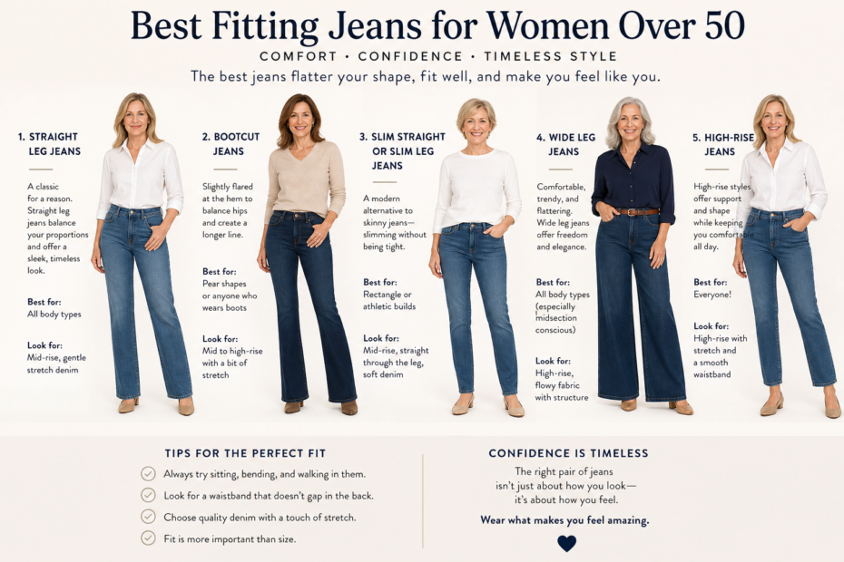 best fitting jeans for women over 50