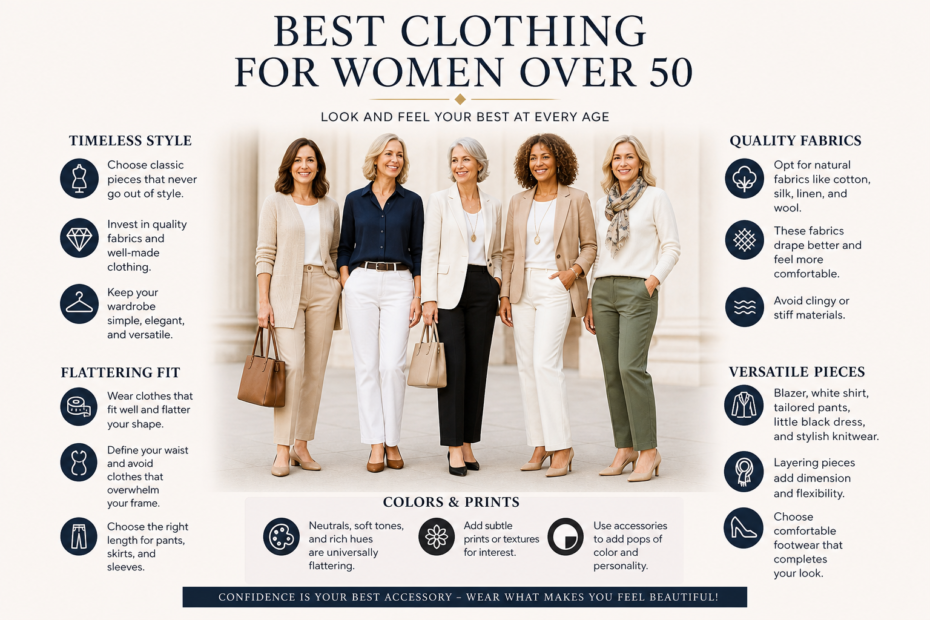 best clothing for women over 50