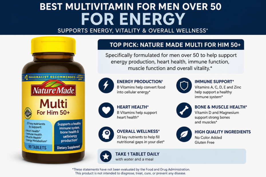 best multivitamin for men over 50 for energy