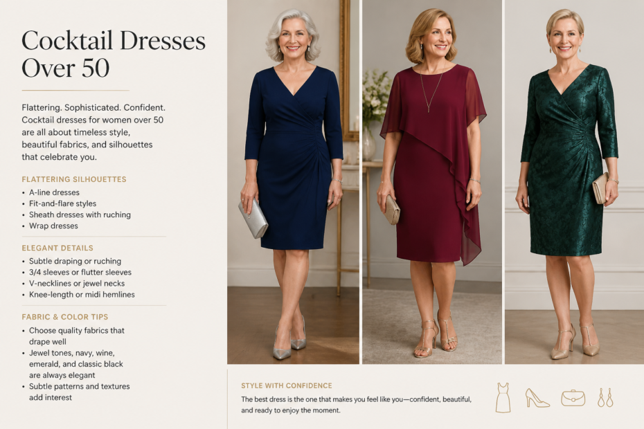 cocktail dress over 50