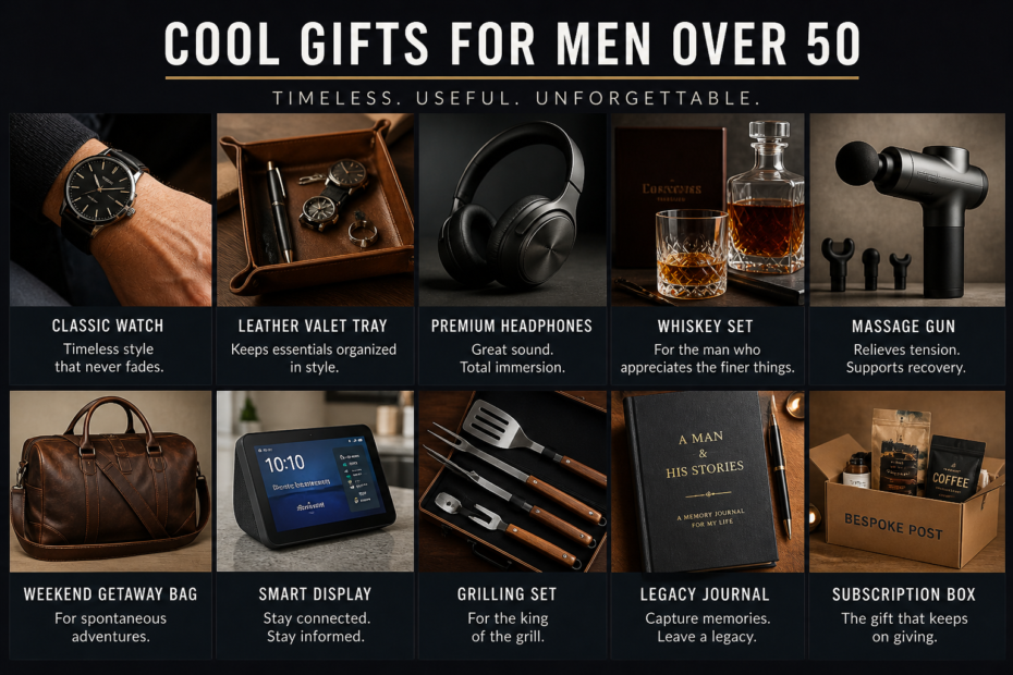 cool gifts for men over 50