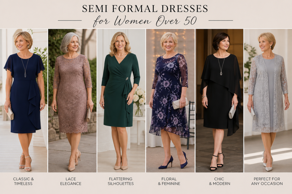 semi formal dresses for women over 50