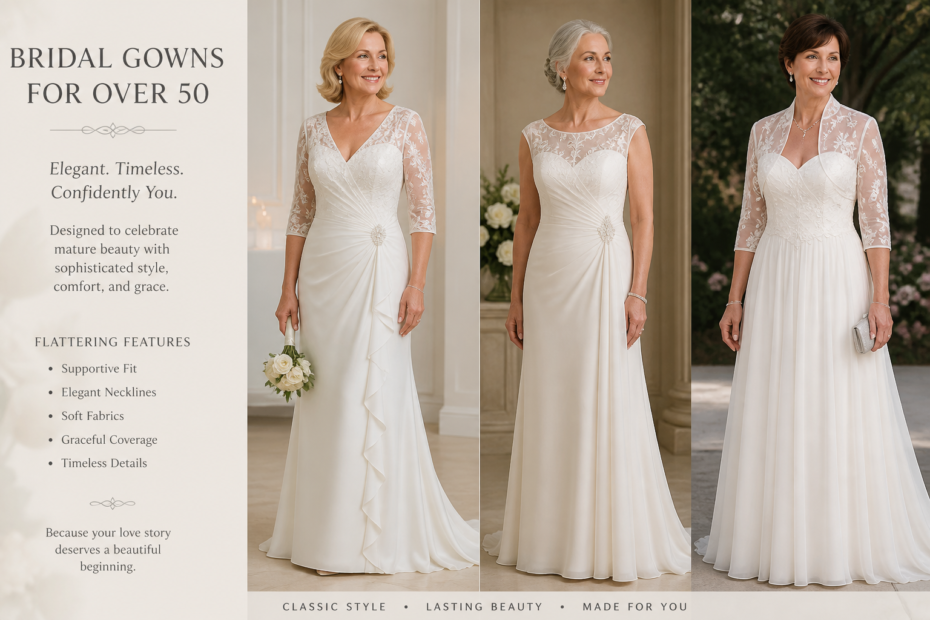 bridal gowns for over 50