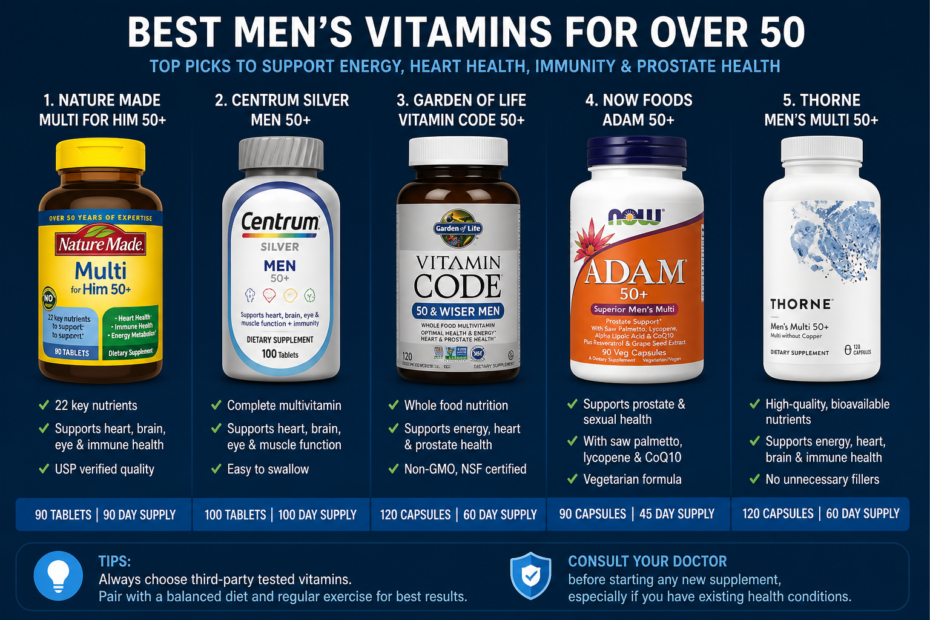 best men's vitamins for over 50