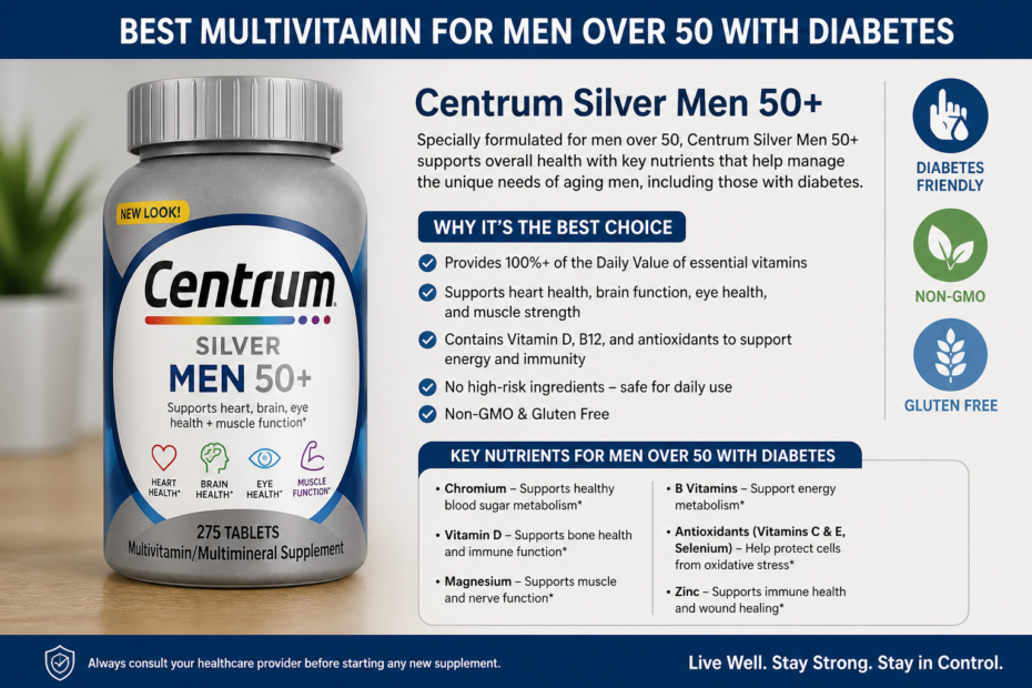 best multivitamin for men over 50 with diabetes