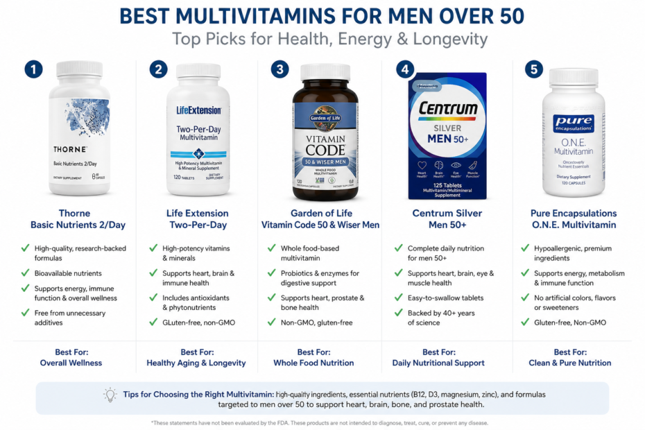 best multivitamins men over 50