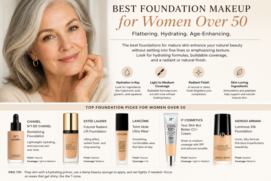 best foundation makeup for women over 50