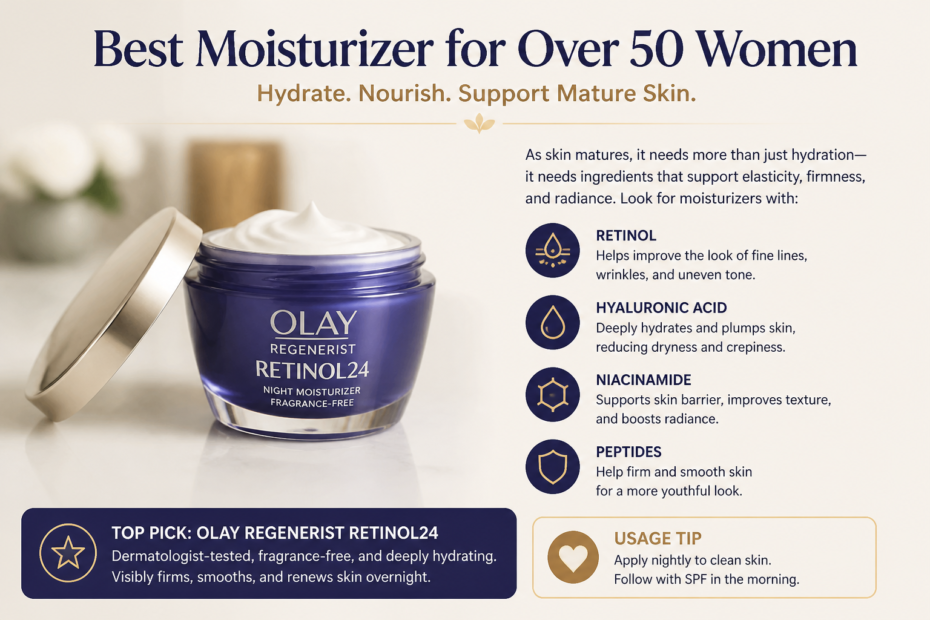 best moisturizer for over 50 women