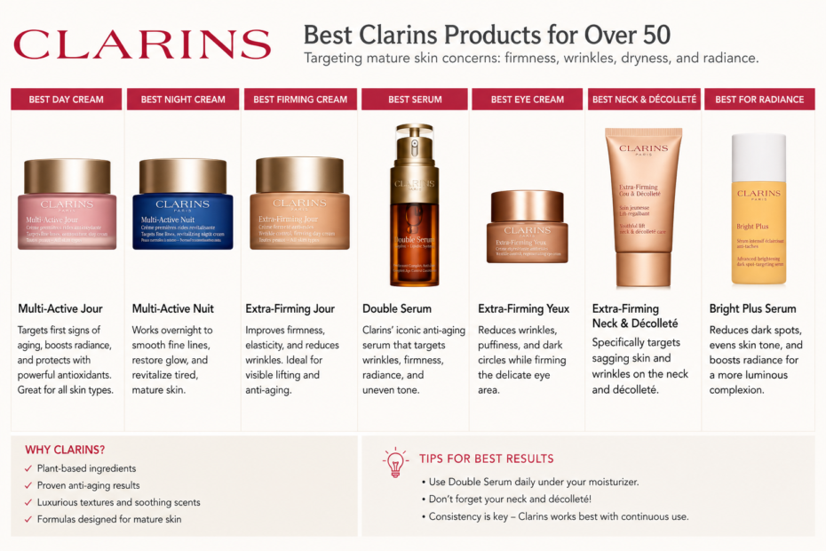 best clarins products for over 50