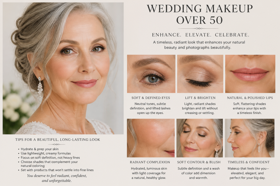 wedding makeup over 50