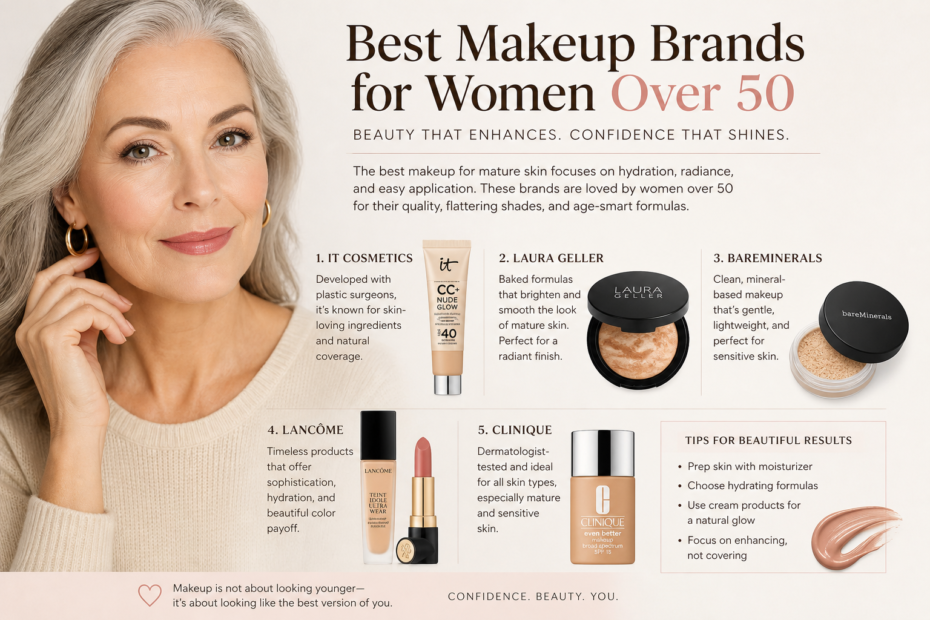 best makeup brand for women over 50