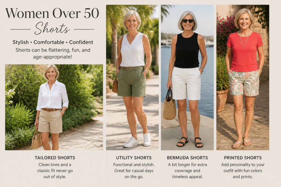 women over 50 shorts