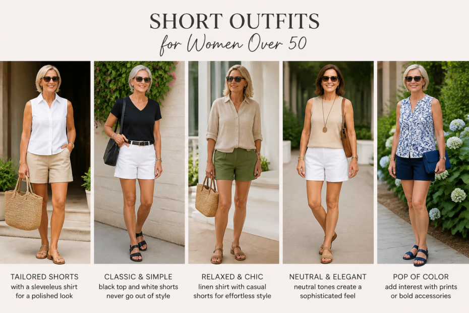 short outfits for women over 50