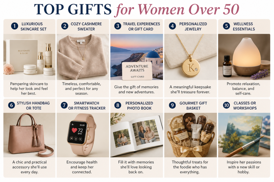 top gifts for women over 50
