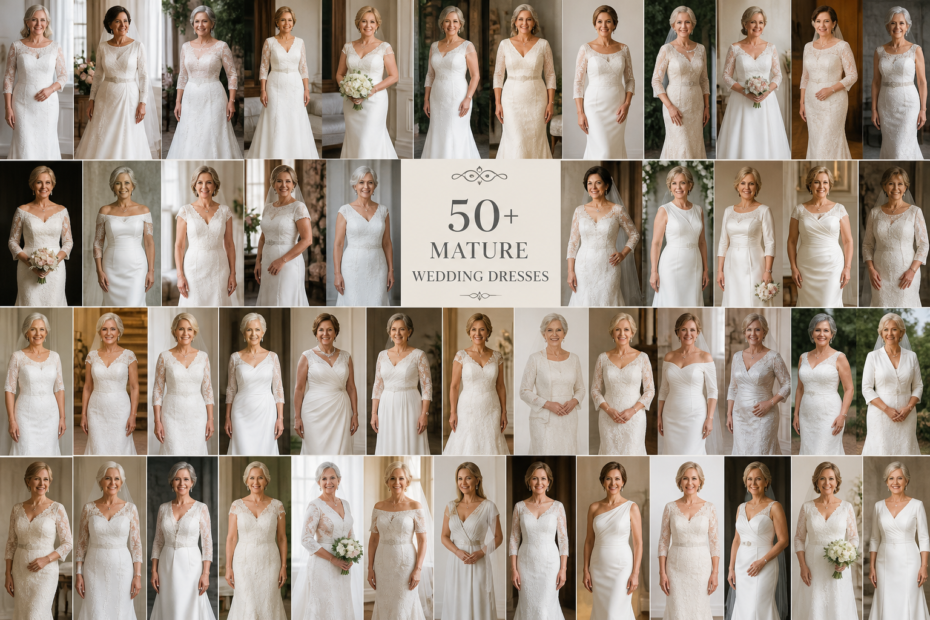 over 50 mature wedding dresses