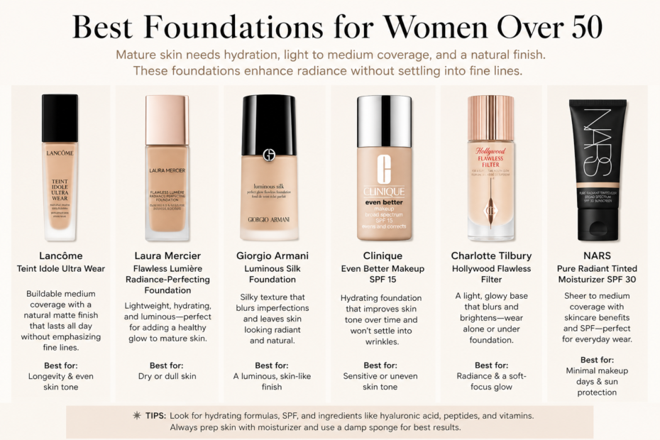 best foundations for women over 50